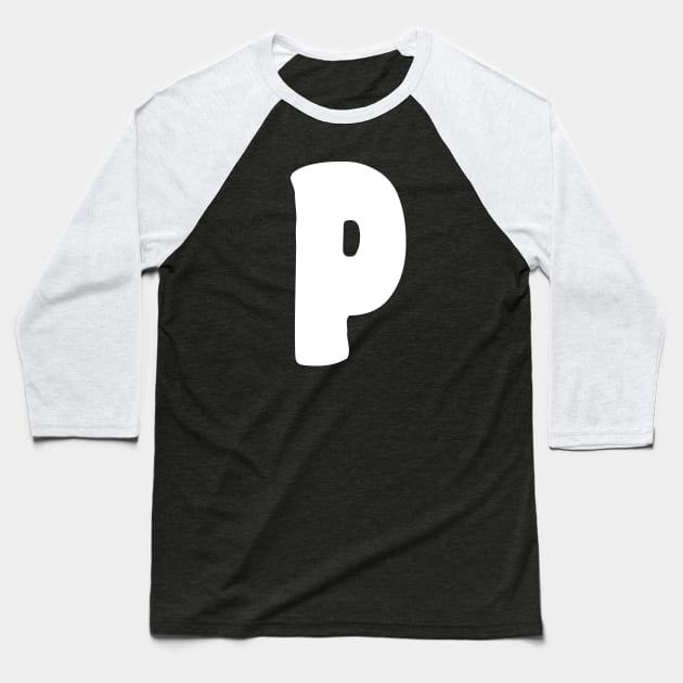 Letter P Baseball T-Shirt by Xtian Dela ✅